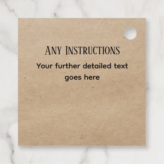 Kraft Laurel handgemaakt met liefdesgeschenk label (Achterkant)