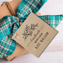 Kraft laurier ambachtelijk met liefde cadeautagels