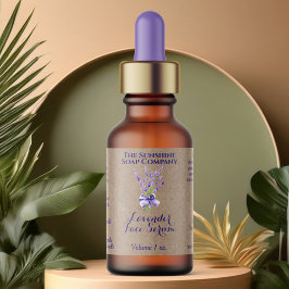 Kraft Lavendel Druppelflesje etiket 2.375 x 1.25