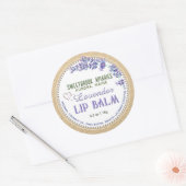 Kraft Lavendel Lippenbalsem Etiket met Hartjes Paa (Envelop)