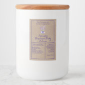 Kraft Lavendel waterdichte cosmetica flesetiket Voedselcontainer Etiket (Voorkant)