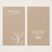 Kraft Leaf Branch die Display Kaart verdient (Voorkant /achterkant)