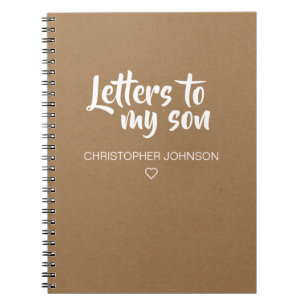 Kraft Letters naar My Son Journal Notitieboek