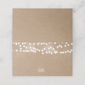 Kraft Lights Trouwplaats Kaarten Plaatskaartje (Buitenkant ongevouwen)