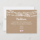 Kraft Lights zal je mijn vriendin zijn Kaart (Achterkant)