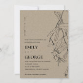 KRAFT LINE DIE FLORAAL MAAKTE, HEBBEN WE DE KNOT I BEDANKKAART (Voorkant)