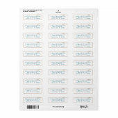 Kraft lint terugadres etiket (Full Sheet)