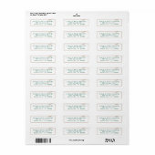 Kraft lint terugadres etiket (Full Sheet)