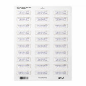 Kraft lint terugadres etiket (Full Sheet)