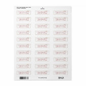 Kraft lint terugadres etiket (Full Sheet)