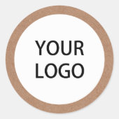 Kraft Logo Classic Ronde Sticker (Voorkant)