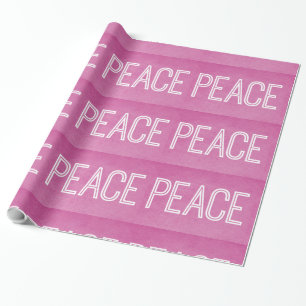 Kraft Love Wrapping Paper, roze Cadeaupapier