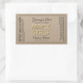 Kraft Maple Syrup Rechthoek met voedingsfeiten Rechthoekige Sticker (Tas)