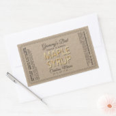 Kraft Maple Syrup Rechthoek met voedingsfeiten Rechthoekige Sticker (Envelop)