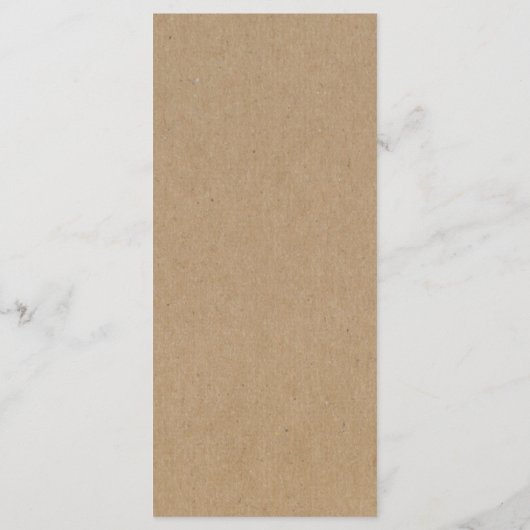 Kraft Menu for Wedding of other Special Occasion (Achterkant)