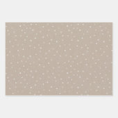 Kraft Merry kerstscript en Snowflakes set Inpakpapier Vel (Voorkant 3)