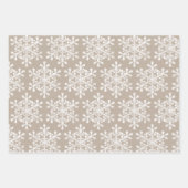 Kraft Merry kerstscript en Snowflakes set Inpakpapier Vel (Voorkant 2)