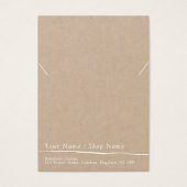 Kraft minimale ketting of armband display kaart (Voorkant)