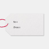 Kraft Minimalist Vrolijk Kerstfeest Cadeaulabel (Achterkant Horizontaal)