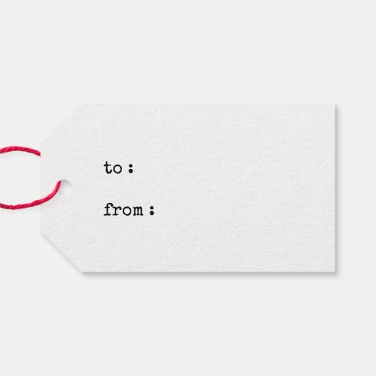 Kraft Minimalist Vrolijk Kerstfeest Cadeaulabel (Achterkant Horizontaal)