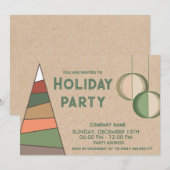 Kraft minimalistische ornamenten leuk vakantie fee kaart (Voorkant / Achterkant)