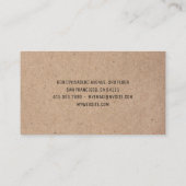 Kraft Modern Black Diamond Professional Visitekaartje (Achterkant)