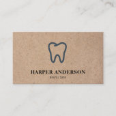 Kraft Modern Black Professional Visitekaartje (Voorkant)