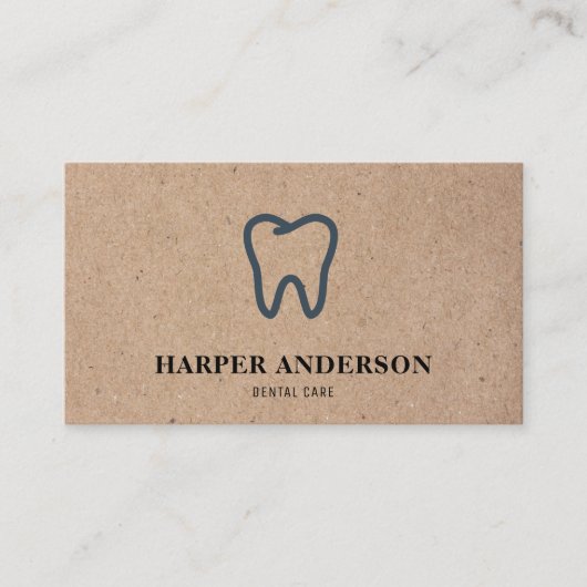 Kraft Modern Black Professional Visitekaartje (Voorkant)