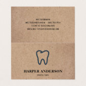 Kraft Modern Black Professional Visitekaartje (Buitenkant ongevouwen)