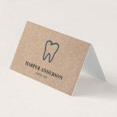 Kraft Modern Black Professional Visitekaartje (Voorkant)