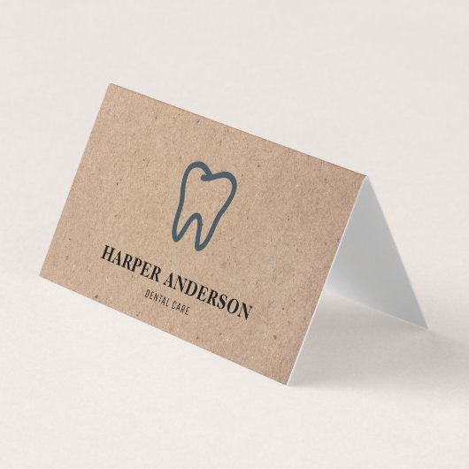 Kraft Modern Black Professional Visitekaartje (Voorkant)