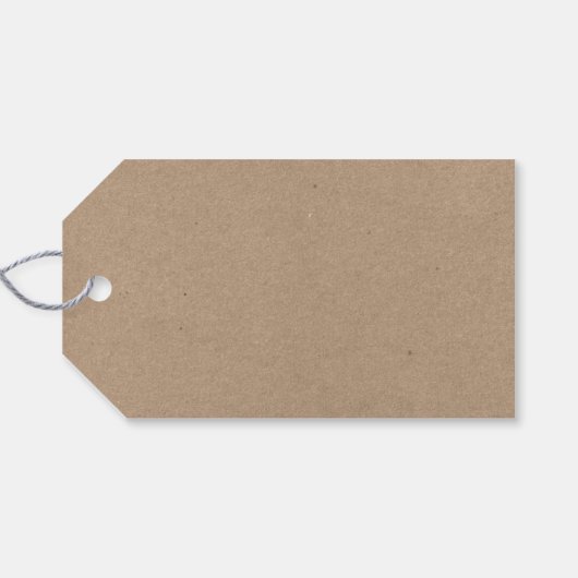 Kraft Modern Brush Script Santa Kerstmis Green Cadeaulabel (Achterkant Horizontaal)