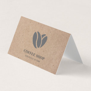 Kraft Modern Koffie Shop Black Professional Visitekaartje