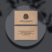 Kraft Modern Minimal Human Brain Professional Logo Visitekaartje