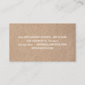 Kraft Modern White Professional Dental Care Visitekaartje (Achterkant)