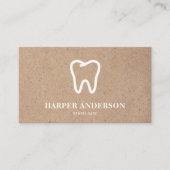 Kraft Modern White Professional Dental Care Visitekaartje (Voorkant)
