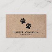 Kraft Moderne Schoonheid Eenvoudige Dierenverzorgi Visitekaartje (Voorkant)