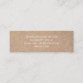 Kraft Moderne Witte Tand Icon Dental Mini Business Mini Visitekaartje (Achterkant)