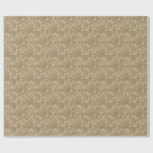 Kraft Natural Leaves Wrapping Paper Cadeaupapier (Vlak)
