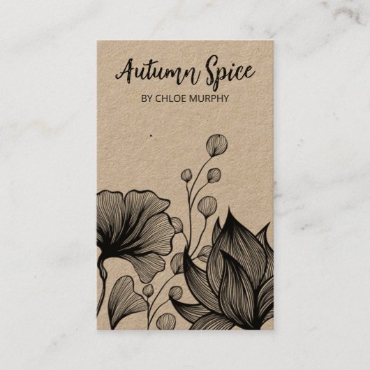 Kraft Natuur die Kaarten voor beeldscherm ontvangt Visitekaartje (Voorkant)