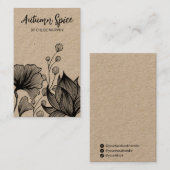 Kraft Natuur die Kaarten voor beeldscherm ontvangt Visitekaartje (Voorkant / Achterkant)