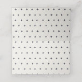 Kraft Navy Pine Bossen Mountain Sketch Wedding Plaatskaartje (Binnenkant ongevouwen)