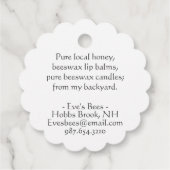 Kraft of White Apiary Jar Neck Label (Achterkant)