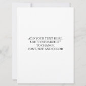 Kraft Paper Background Monogram Kaart (Achterkant)