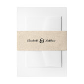 Kraft Paper Belly Bands Uitnodigingen Wikkel (Voorkant Voorbeeld)