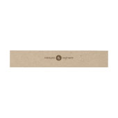 Kraft Paper Belly Bands Uitnodigingen Wikkel (Vlak)