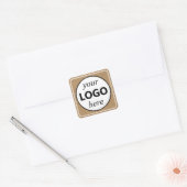 Kraft Paper Brown Your Logo here Sticker (Envelop)