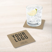 Kraft Paper Business Logo Promotie Kartonnen Onderzetters (Insitu)