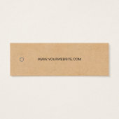 Kraft Paper Business Modern Custom Logo Label Mini Visitekaartjes (Achterkant)