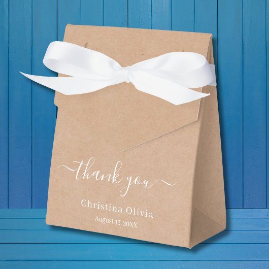 Kraft paper country rustic bedankdoosjes